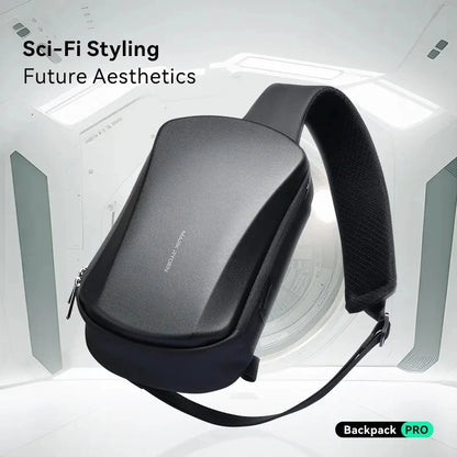 Mark Ryden Multifunction USB Crossbody Bag Shoulder Bag Man TPU Waterproof Travel Sling Messenger Pack Chest Bag for Male