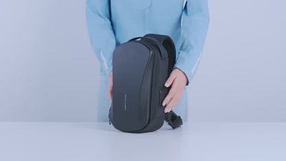 Mark Ryden Multifunction USB Crossbody Bag Shoulder Bag Man TPU Waterproof Travel Sling Messenger Pack Chest Bag for Male